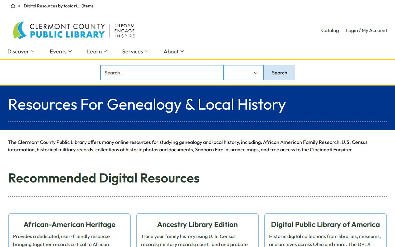 Miami Township city directory library genealogy resources