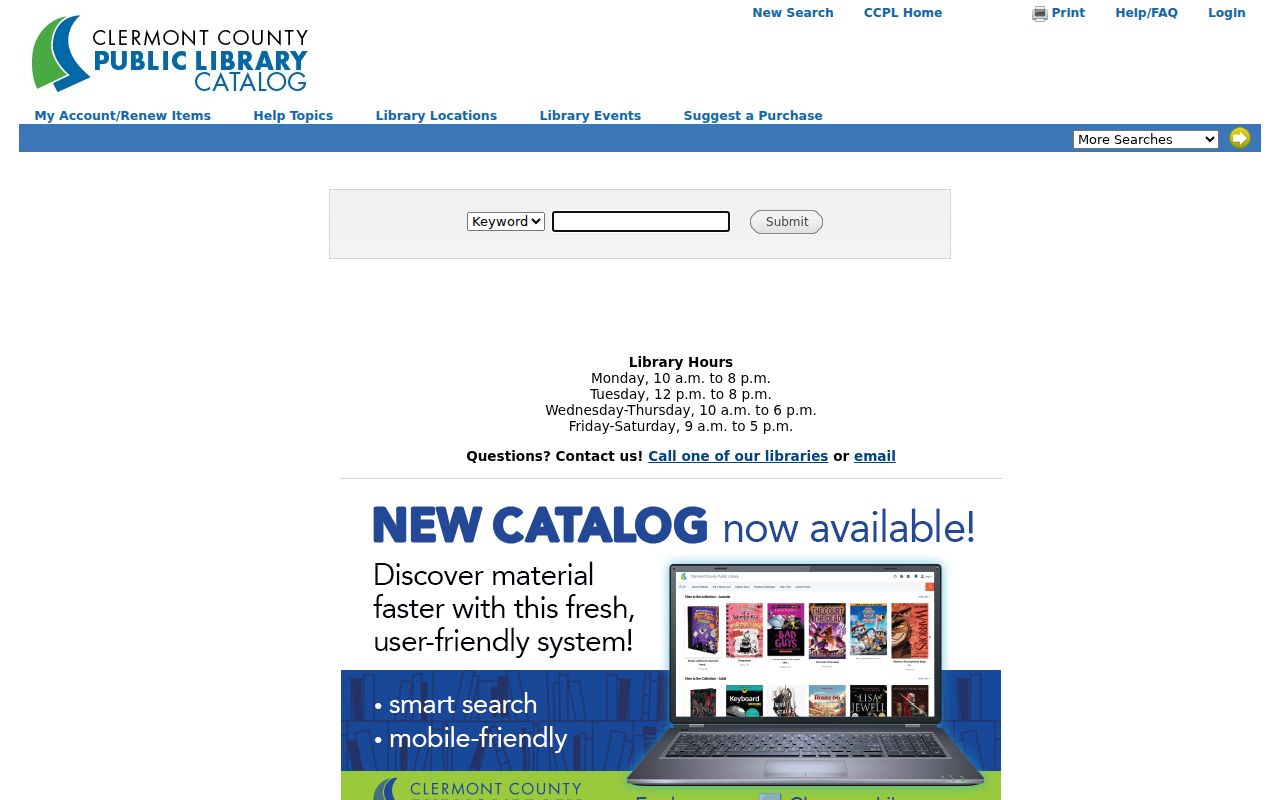 Miami Township city directory research in the Clermont Library catalog
