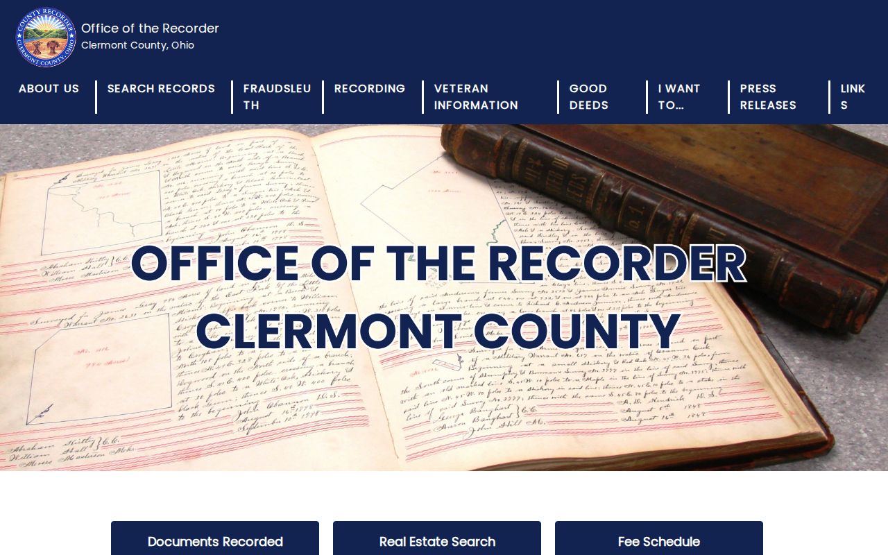 Miami Township residents directory Recorder office resource